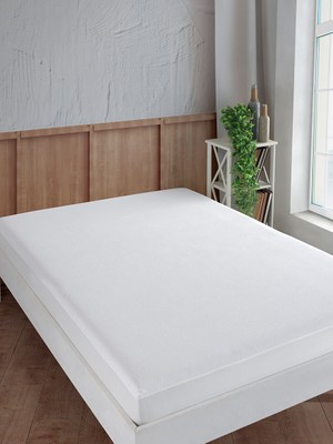 Gülcü Alez Pamuk Fitted Yatak Koruyucu 60 x 120 cm Beyaz Renkli Sıvı Geçirmez Özellikte