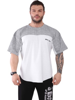 Big Sam Oversize Pamuklu Kalın T-Shirt Cardio Rag Top Big Sam 3078