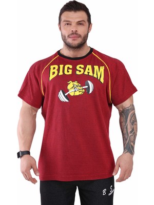 Big Sam Reglan Kol Gym Antrenman T-Shirt Big Sam 3076