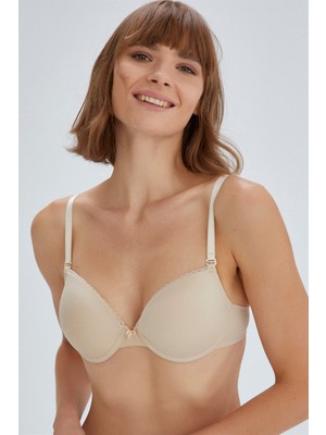 Eros ERSK120 Violet Badem Boş Cup Tek Sütyen - Ten