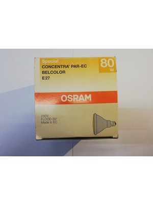 Osram Reflektör Ampulü Concentra Par-Ec, Belcolor Sarı, E27, 80W