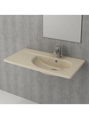 Bocchi 1020-007-0326 Taormina Arch Etajerli Lavabo 86 cm - Mat Yasemin