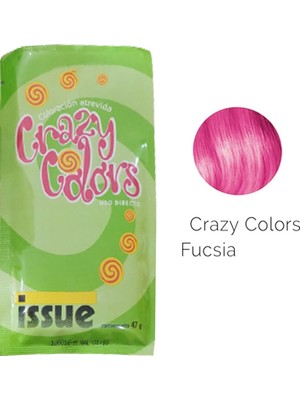 Issue Crazy Colors Yarı Kalıcı Saç Boyası 47 gr Fucsia Crazy