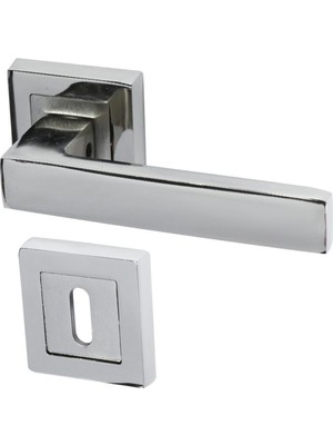 Nobel 4 Adet Nobel Avanti Nikel Saten Kare Rozetli Oda Kapı Kolu