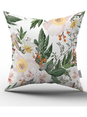 Cango Home Yılbaşı Temalı Dijital Baskılı Kırlent Yastık Kılıfı CGH310