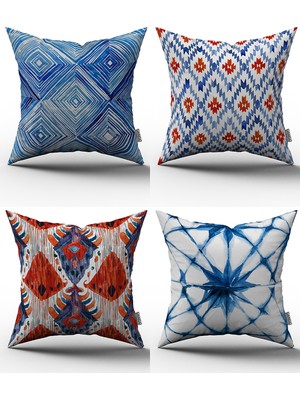 Cango Home 4'lü Kırlent Kılıfı Seti - 43X43 cm - 050