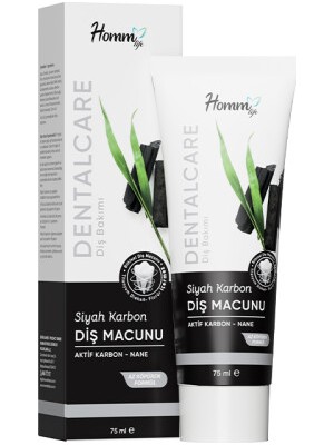 Homm Lıfe Siyah Karbon Diş Macunu 75 ml Ürün Kodu: Ab 1454