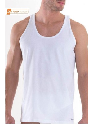 Blackspade Erkek %100 Pamuklu 2'li Ekonomik Paket Atlet