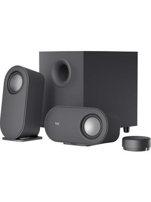 Logitech Z407 2.1 Subwoofer ve Kablolosuz Kontrollü Bluetooth Bilgisayar Hoparlörleri - Siyah
