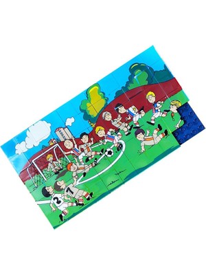 Güçlü Toys LEGO Tipi Resimli Puzzle 67 Parça Futbol