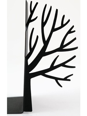 Thorqtech Ağaç Figürlü Dekoratif Metal Kitap Tutucu, Kitap Desteği Dekoratif Metal Kitaplık
