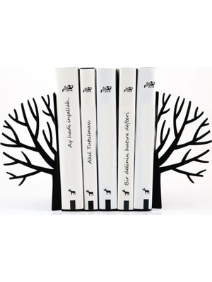 Thorqtech Ağaç Figürlü Dekoratif Metal Kitap Tutucu, Kitap Desteği Dekoratif Metal Kitaplık