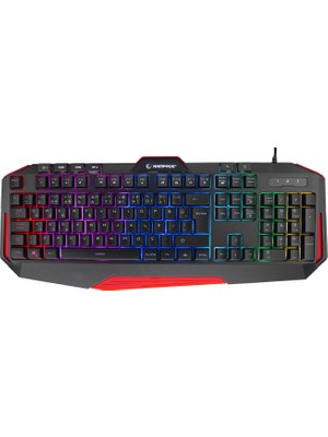 Rampage KB-RX7 ALPOR PRO  Sese Duyarlı RGB Aydınlatmalı Q Gaming Oyuncu Klavyesi