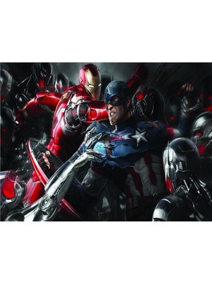 Eko Dekor Avengers Ironman Çocuk Odası Duvar Kağıdı  Kanvas Tek Parca