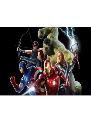 Eko Dekor Avengers Çocuk Odası Duvar Kağıdı Vinil