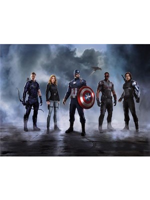 Eko Dekor Avengers Çocuk Odası Duvar Kağıdı  Kanvas Tek Parca