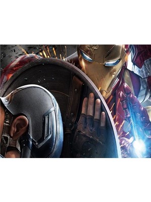 Eko Dekor Avengers Çocuk Odası Duvar Kağıdı  Kanvas Tek Parca