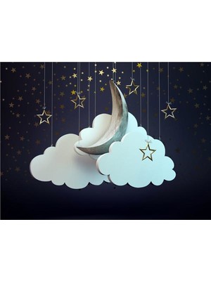 Eko Dekor Ay Dede Çocuk Odası Duvar Kağıdı Vinil