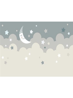 Eko Dekor Ay Dede Çocuk Odası Duvar Kağıdı Vinil