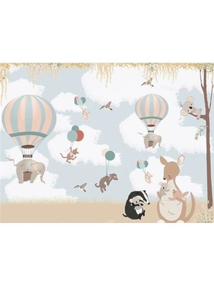 Eko Dekor Balon Görseli Çocuk Odası Duvar Kağıdı Vinil