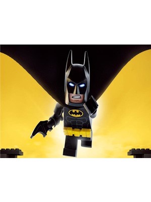 Eko Dekor Batman LEGO Çocuk Odası Duvar Kağıdı  Kanvas Tek Parca