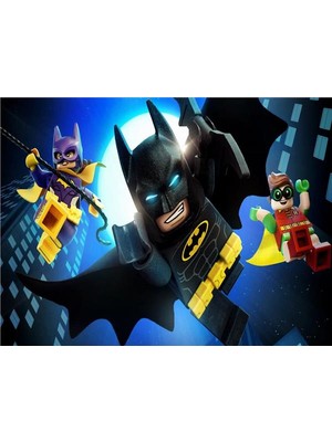 Eko Dekor Batman LEGO Çocuk Odası Duvar Kağıdı  Kanvas Tek Parca