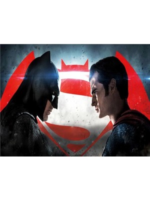 Eko Dekor Batman ve Superman Çocuk Odası Duvar Kağıdı  Kanvas Tek Parca