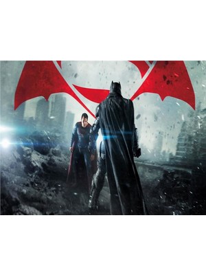 Eko Dekor Batman Çocuk Odası Duvar Kağıdı  Kanvas Tek Parca