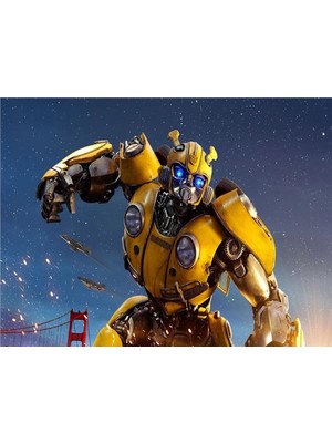 Eko Dekor Bumblebee Çocuk Odası Duvar Kağıdı  Kanvas Tek Parca