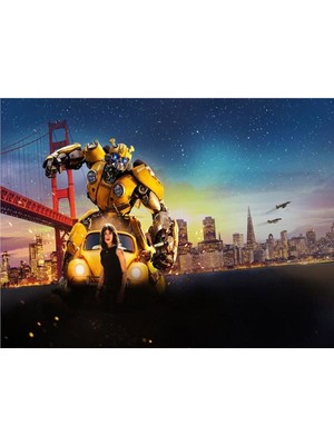 Eko Dekor Bumblebee Çocuk Odası Duvar Kağıdı  Kanvas Tek Parca