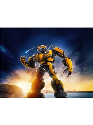 Eko Dekor Bumblebee Çocuk Odası Duvar Kağıdı  Kanvas Tek Parca