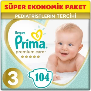 Premium Care Bebek Bezi Beden:3 (6-10 Kg) Midi 104'LÜ