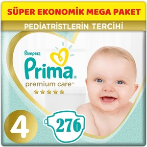 Premium Care Bebek Bezi Beden: 4 (9 - 14 Kg) Maxi 276'LI