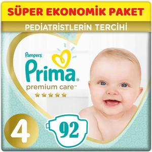 Premium Care Bebek Bezi Beden: 4 (9 - 14 Kg) Maxi 92'li