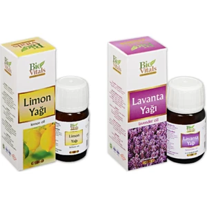 Bio Vitals Limon ve Lavanta Bitkisel Yağı Seti