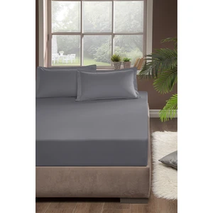 Pierre Cardin Penye Lastikli Çarşaf Tek Kişilik 100X200 cm Gri