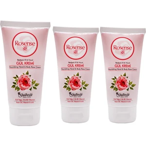 Nemlendirici Tüp El Krem Gül 75ML x 3 Adet