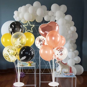 enuygunparti Balon Standı 7 Çubuklu - Ithal Balon Standı + 10 Adet Pastel Balon