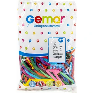 Gemar - 100 Adet Renkli Sosis Balon + Pompa Hediyeli