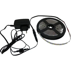 3 Çipli Mavi Şerit LED 5 mt + 12V Adaptör Tak Çalıştır