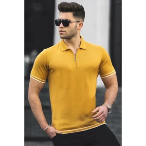 Hardal Polo Yaka Erkek Tişört 5090