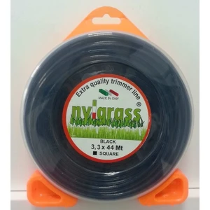 4köşe Siyah 3,3 mm 44MT Misina