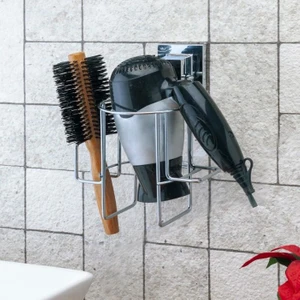 Yapışkanlı Fön Makinesi Askısı Krom EF262