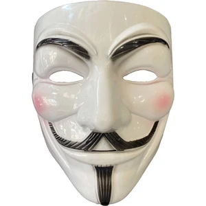 Karakter Maske - Vendetta Maske - V For Vendetta - Beyaz