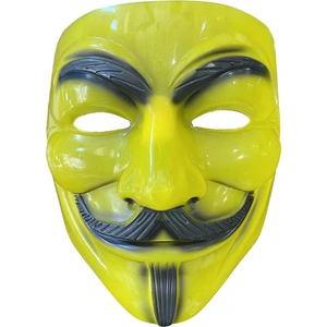 Karakter Maske - Vendetta Maske - V For Vendetta - Sarı