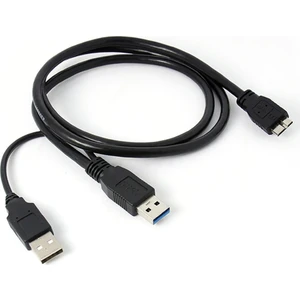 4574 Micro USB 3.0 HDD Harddisk Bağlantı Veri Ara Y Kablosu (1.5 Metre)