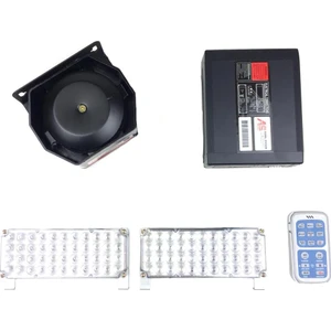 Mikrofonlu Led ikazlı Uzaktan Kumandalı (13 sesli)SİREN (Siyah-Metal)