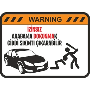 Sticker Atölyesi Arabama Dokunma Sticker - 15018