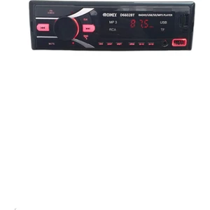 Çift Usb Bluetooth Aux Girişli Hafıza Kart Okuyuculu Bluetooth Kumandalı Oto Teyp Dimex 6602