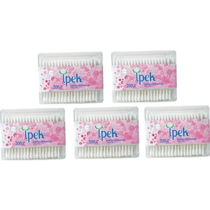 Ipek Kulak Temizleme Çubuğu Kare Kutu 200`LÜ 5x